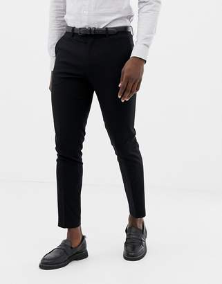 ONLY & SONS slim suit trousers-Black
