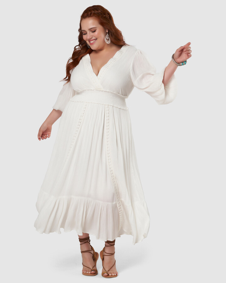 White Dresses For Plus Size Women | Shop the world's largest collection of  fashion | ShopStyle Australia
