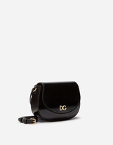 Thumbnail for your product : Dolce & Gabbana Patent Leather Side Bag With Logo
