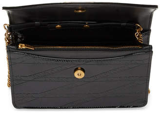 Balenciaga Black Patent BB Chain Wallet Bag