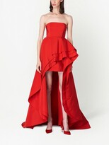 Thumbnail for your product : Carolina Herrera Ruffled Strapless Gown