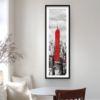 Lark Manor Empire State Building Print | Framed Matted Home Decor