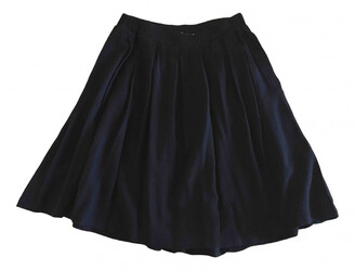 Humanoid Blue Wool Skirt for Women