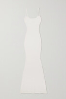 Thumbnail for your product : SKIMS Soft Lounge Ribbed Stretch-modal Maxi Slip Dress - Marble