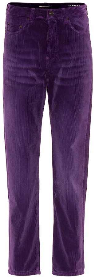 purple corduroy pants womens