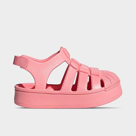 adidas Women's Infant Originals Superstar Sandals in Semi Pink Spark/Semi Pink Spark/Semi Pink Spark | Size: 4.0