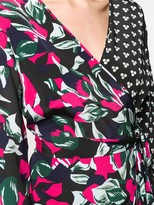 Thumbnail for your product : Diane von Furstenberg Mixed-Print Wrap Dress