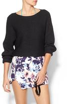 Thumbnail for your product : RD Style Cropped Moto Sweater