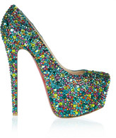 Thumbnail for your product : Christian Louboutin Daffodile 160 crystal-embellished leather pumps