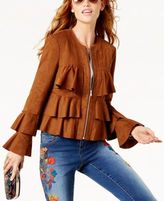 Thumbnail for your product : INC International Concepts Anna Sui Loves Ruffled Faux-Suede Jacket, Created for Macy's