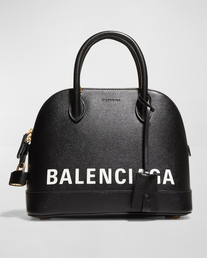 Balenciaga Logo Ville Bag Crocodile Embossed Leather Mini - ShopStyle