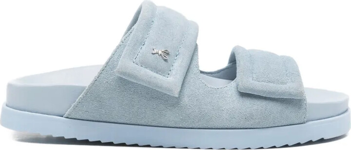 Patrizia Pepe Suede Flat Sandals