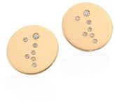 Thumbnail for your product : Bare Constellations Taurus Diamond & 18K Yellow Gold Stud Earrings
