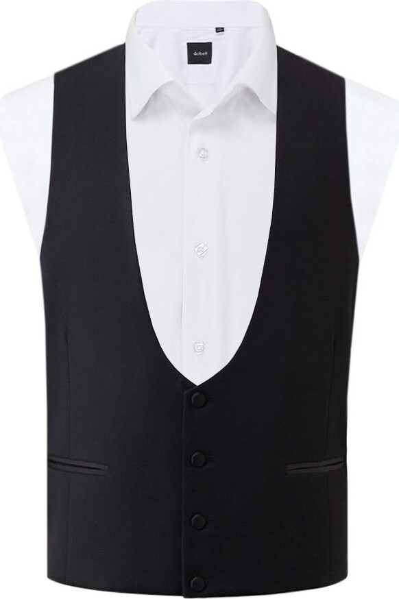 mens black horseshoe waistcoat