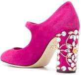 Thumbnail for your product : Dolce & Gabbana embellished heel pumps