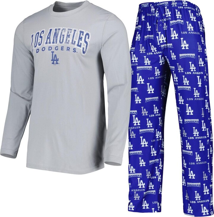 Men's Concepts Sport Royal, Gray Los Angeles Dodgers Breakthrough Long