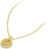 Thumbnail for your product : David Yurman Initial Charm Necklace with Diamonds in 18K Gold