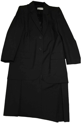 Balenciaga Black Wool Coat for Women