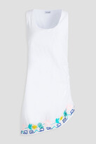Thumbnail for your product : Sensi Asymmetric embroidered cotton mini dress