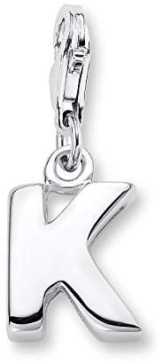 Amor Women's Charm Letter K 925 silver rhodium plated with 201940