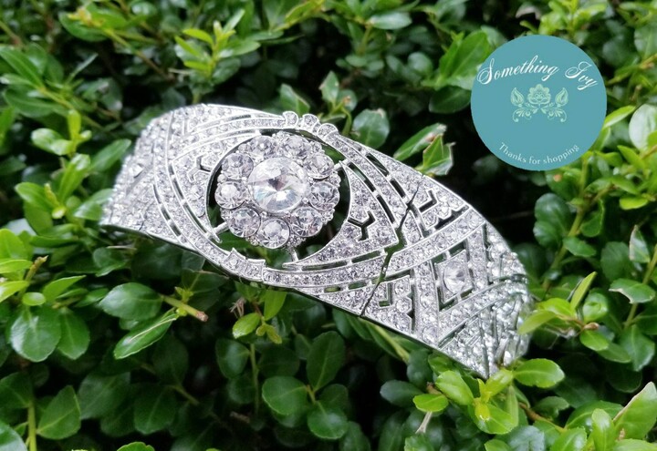 Etsy Meghan Tiara Royal Silver Crystal Tiara England Inspired Headband Markle - Alloy Metal