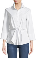 Thumbnail for your product : Finley Walter 3/4-Sleeve Tie-Waist Blouse