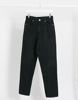 Thumbnail for your product : Monki Taiki high waist mom jeans with organic cotton in black