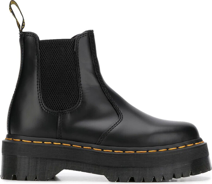 Dr. Martens Chelsea 2976 Black Leather Boots - ShopStyle