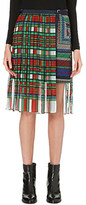 Thumbnail for your product : Sacai Pleat-overlay quilted skirt