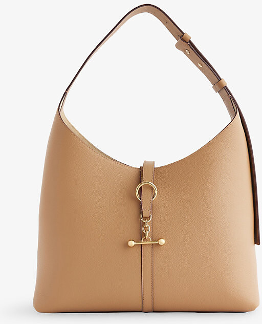 Strathberry Womens Caramel Kite Hobo Maxi Leather Shoulder Bag