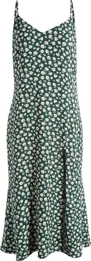 Reformation Crimini Slip Dress REFORMATION Black Floral Print