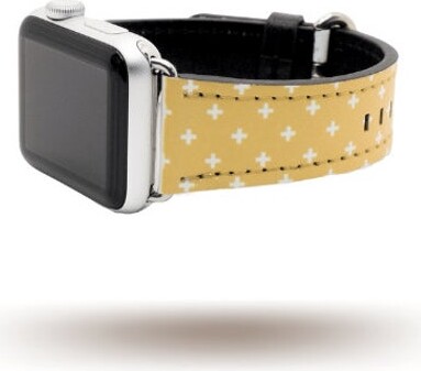 Golden Plus Vegan Leather Apple Watch Band | Series 1, 2, 3, 4, 5, 6, 7 Fits 38, 40, 41, 42, 44, 45mm - Dót Outfitters