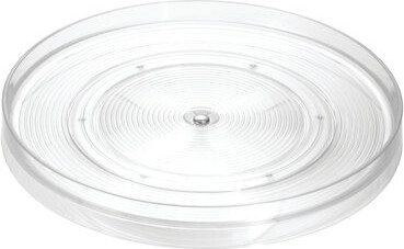 InterDesign iDesign Recycled Plastic Lazy Susan Turntable Organizer, Pantry, Bathroom, General Storage and More, The Linus Collection - Clear