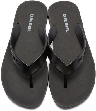 Diesel Black Splish Sandals