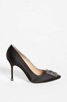 Thumbnail for your product : Manolo Blahnik 'Hangisi' Jeweled Pump