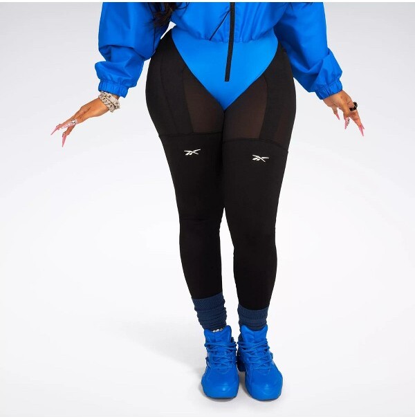 Reebok Cardi B Hype Garter Tight Women Athletic Legging Small Black -  ShopStyle Hosiery