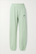 Thumbnail for your product : Nike Sportswear Essentials Cotton-blend Jersey Track Pants - Green