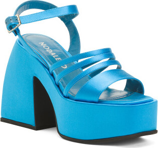 TJMAXX Patent Leather Bulla Chibi Platform Sandals For Women