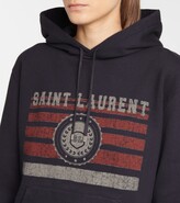 Thumbnail for your product : Saint Laurent Logo cotton-jersey hoodie