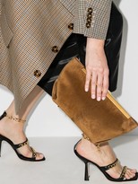 Thumbnail for your product : KHAITE Aimee suede envelope clutch bag