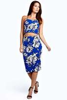 Thumbnail for your product : boohoo Jenny Strappy Floral Bodycon Dress