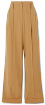 Thumbnail for your product : Michael Kors Collection Pleated Wool Straight-leg Pants