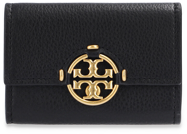 Tory Burch Wallet With Logo - Black - ShopStyle