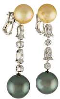 Thumbnail for your product : Cartier Platinum Pearl & Diamond Drop Earrings