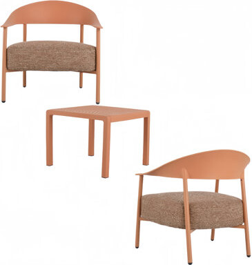 Corrigan Studio 2 Piece Single-Seater Chairs With Cushions + Coffee Table Set