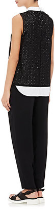 Robert Rodriguez Women's Embroidered-Eyelet Layered Top