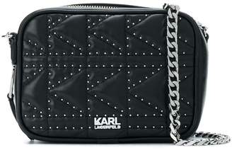 Karl Lagerfeld Paris K/Klassik quilted stud camera bag