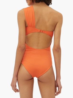 Marysia Swim Venice One-shoulder Cutout Swimsuit - Orange