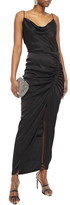 Thumbnail for your product : Veronica Beard Natasha Ruched Satin-crepe Gown