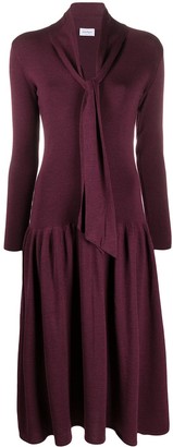 Ferragamo V-neck knitted dress